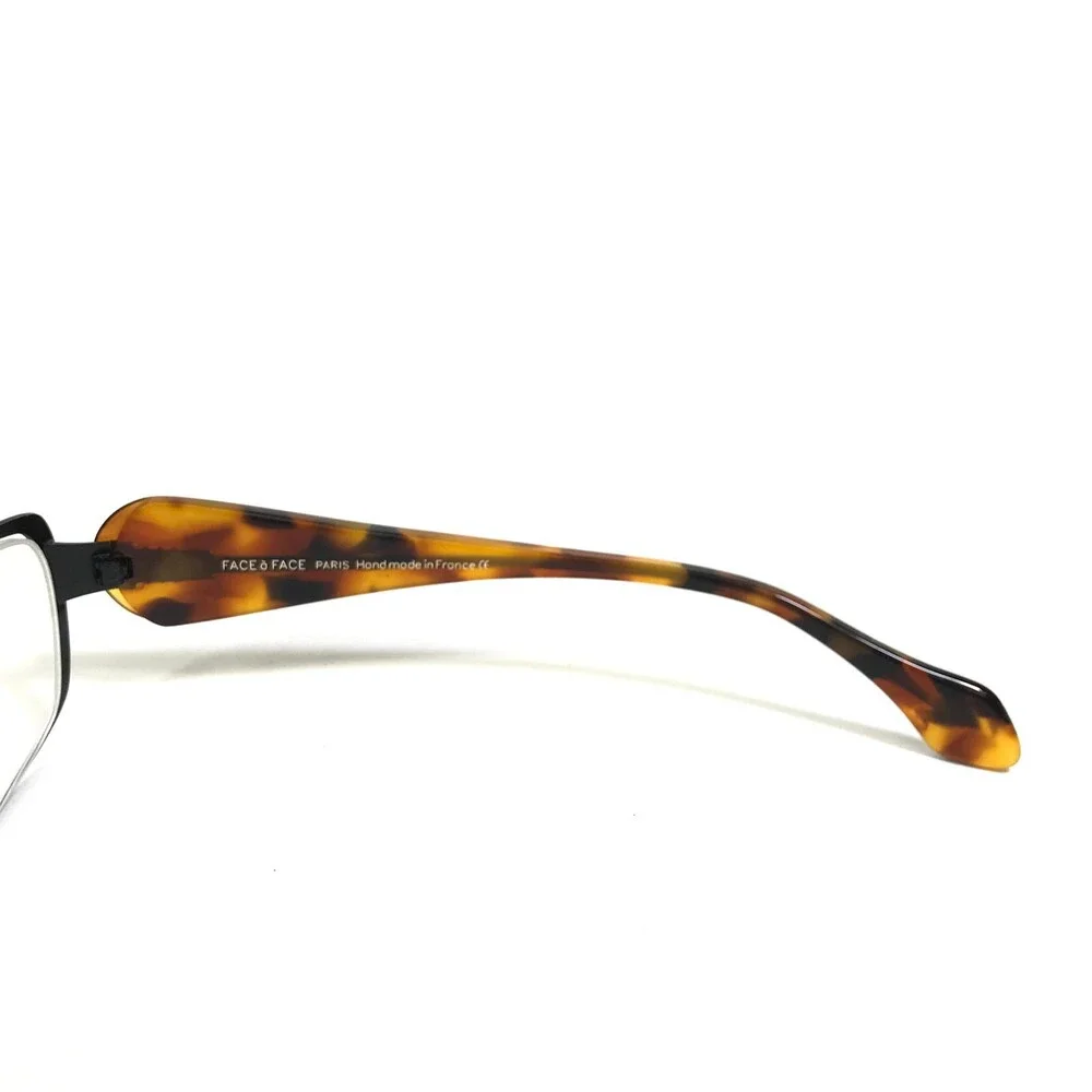 FACE a FACE Eyeglasses Frames BEGUM 2 916 Black Tortoise Semi Rimmed 54-18-130